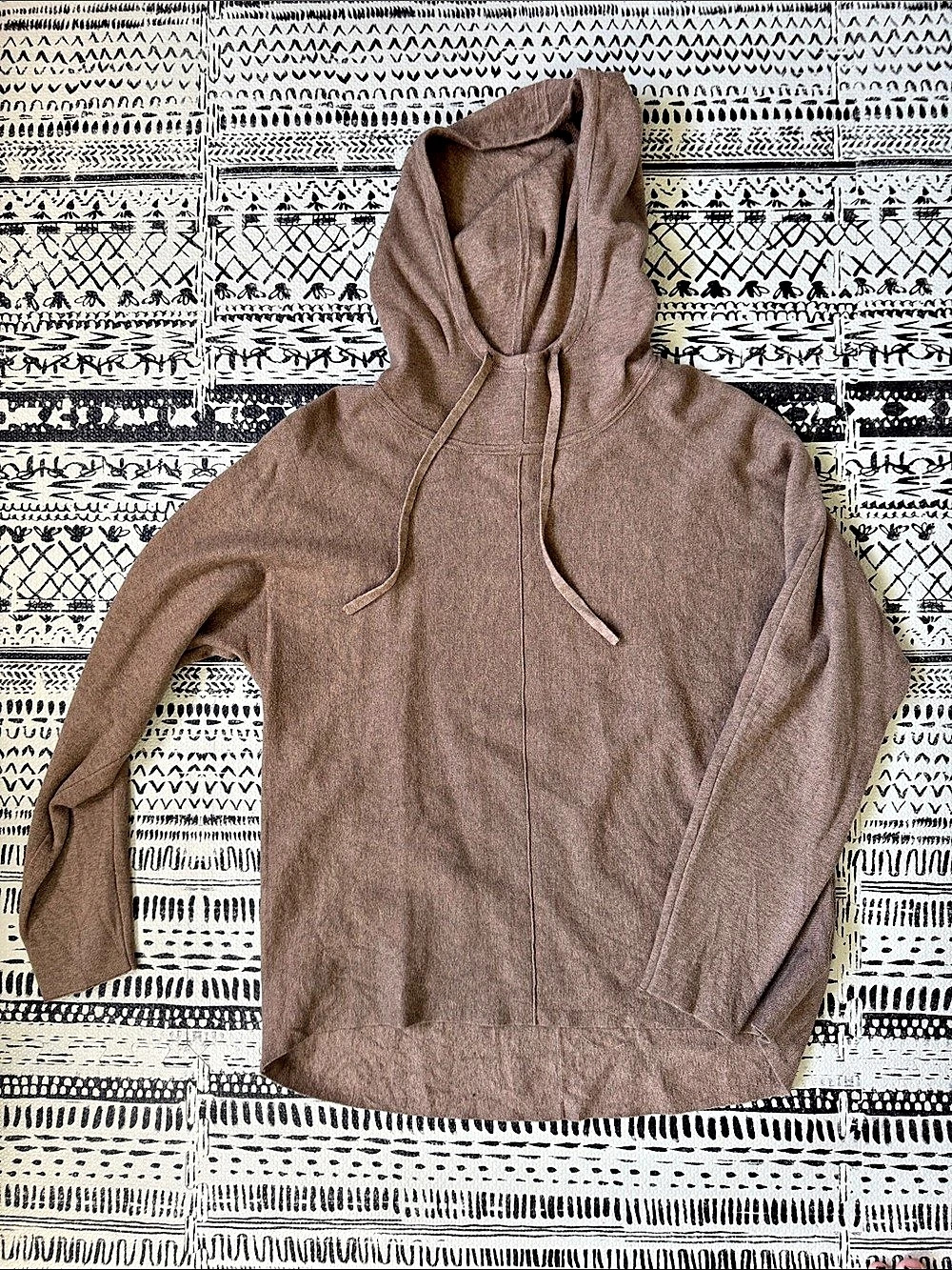 Quince Brown Pullover Hoodie